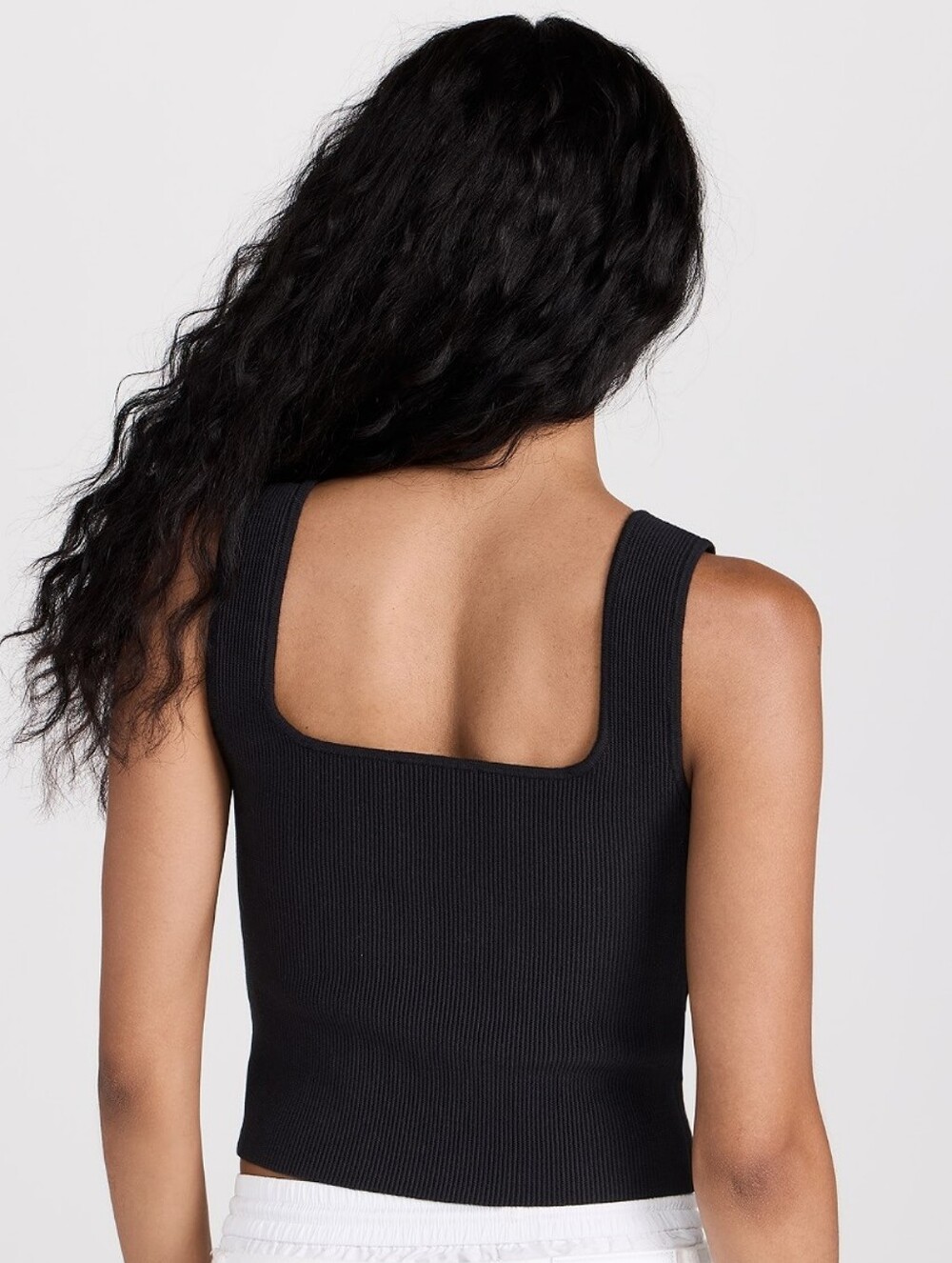 Reformation Julia Ribbed Sweater Tank in Black Size XL - Picture 6 of 13